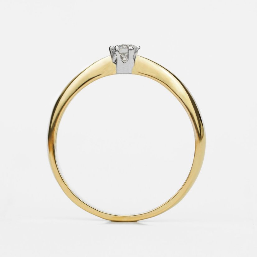 Šafrán prsten - Velikost prstenu: 51, Barva zlata: Růžové zlato