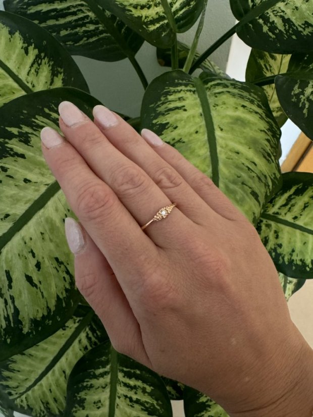 Prsten Granulace No.112 - Velikost prstenu: 56, Barva zlata: Růžové zlato