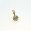 Přívěsek Birthstone Topaz – prosinec - Barva kovu: Žluté zlato