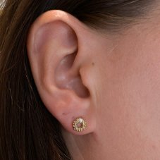 Náušnice žluté zlato Virtuosa diamant