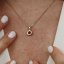 Přívěsek Birthstone Rubín – červenec - Barva kovu: Žluté zlato