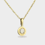 Přívěšek Birthstone - LABGROWN DIAMANT - Barva zlata: Žluté zlato