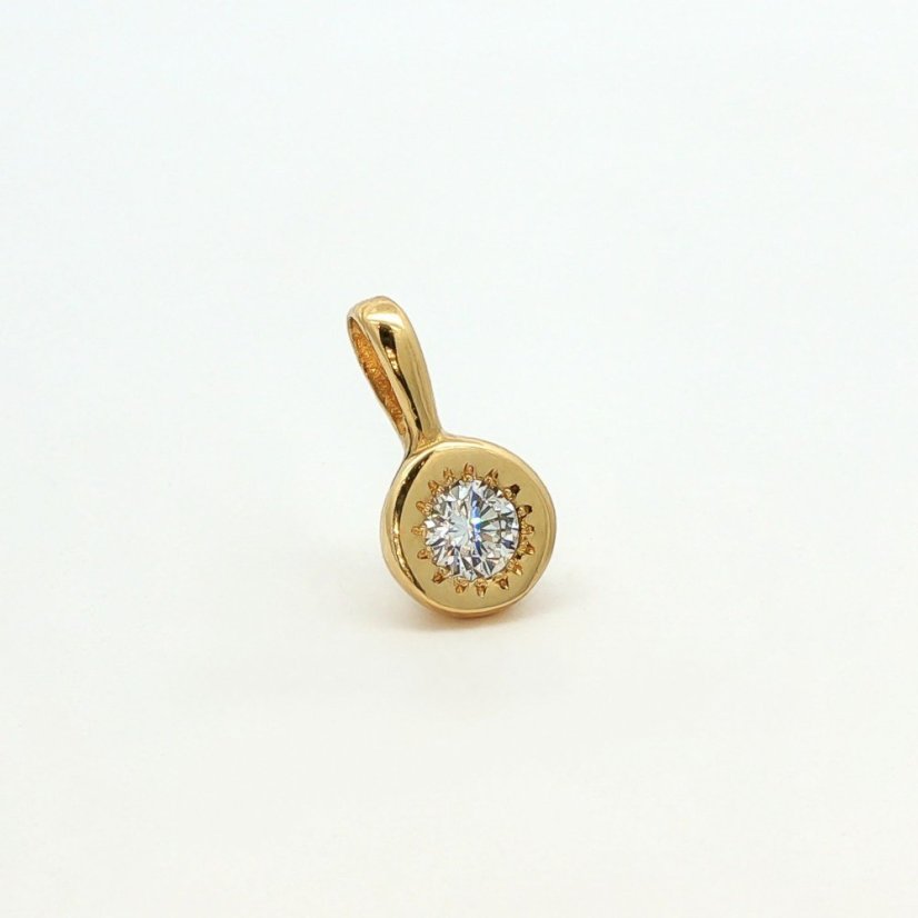 Přívěsek Birthstone Laboratorní diamant – duben