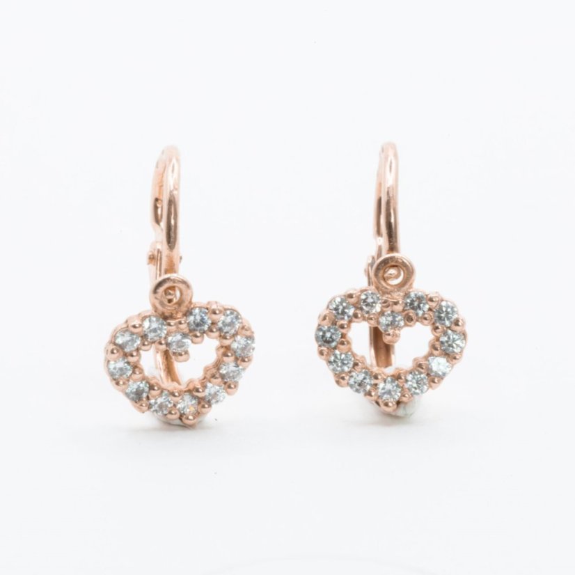 Náušnice Srdíčka se zirkony