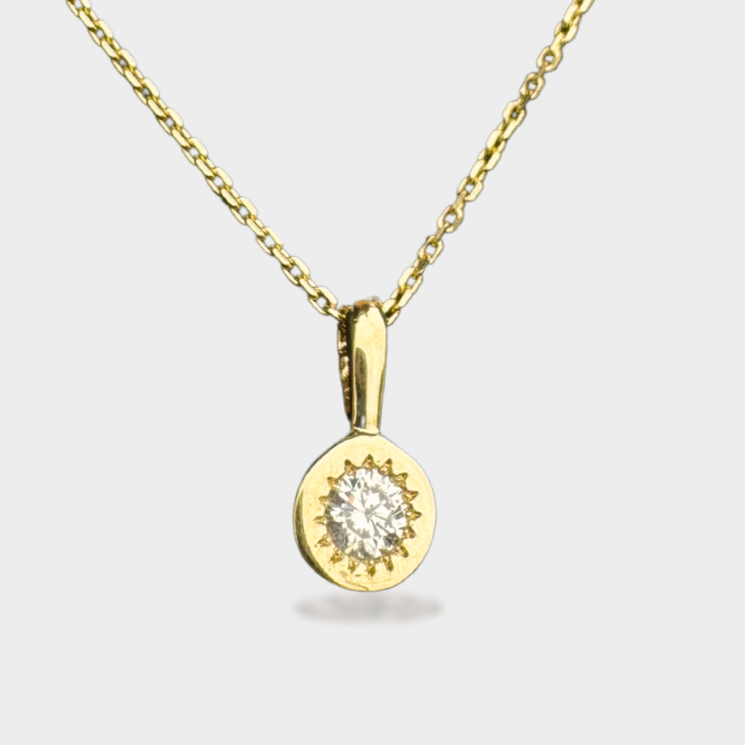 Přívěsek Birthstone Laboratorní diamant – duben