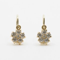 Náušnice Kytička se zirkony